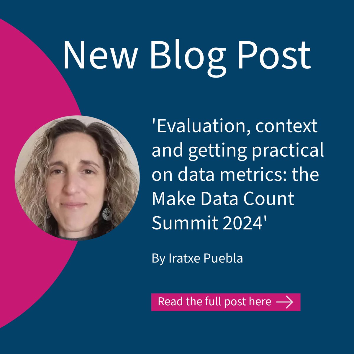 New on the blog!

Iraxte Puebla provides an overview of the Make Data Count Summit 2024 earlier this month. Read to catch up on current key areas of discussion in data metrics.

#opendatametrics #OpenInfrastructure #OpenScience #MDCsummit

tinyurl.com/y52annnw