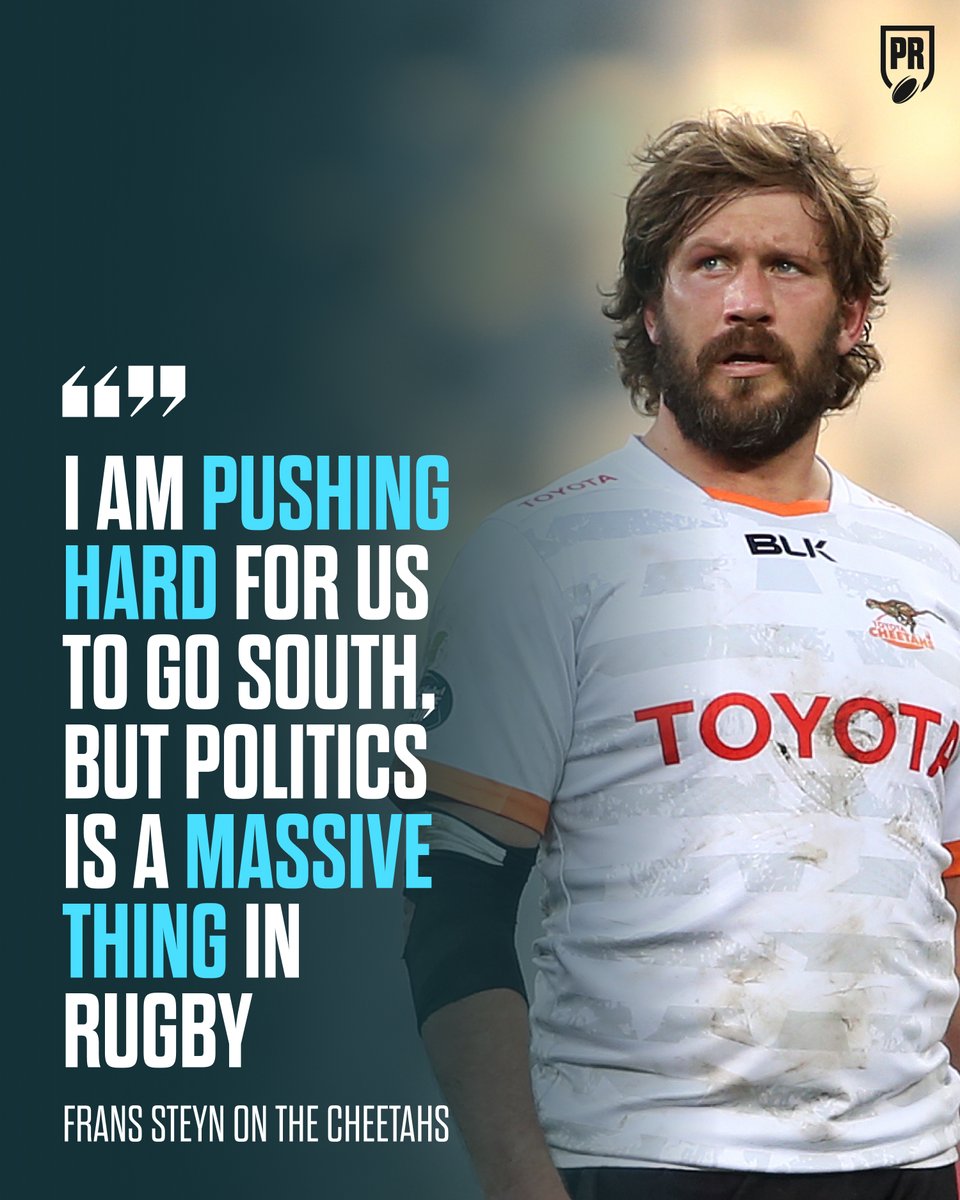 PlanetRugby's tweet photo. 🟠 Frans Steyn is pushing to get the Cheetahs back in Super Rugby.

Full story. 👉 https://t.co/8pGLh5LKZY https://t.co/L3Ha3Mh04a