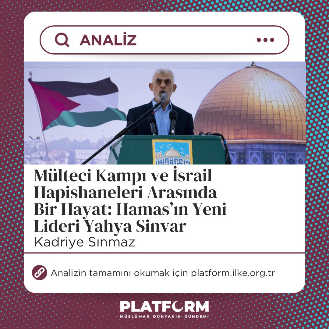 "Sinvar’ın politik duruşunda pragmatist eğilim dikkat çekmektedir. Filistin’i ve kendi topraklarında işgal güçlerine karşı yürüttüğü mücadeleyi merkeze alarak diğer ülkelerle ilişkisini sürdürmektedir."

<a href="/KadriyeSnmaz/">Kadriye Sınmaz</a> Platform için yazdı.

🔗platform.ilke.org.tr/analiz/multeci…