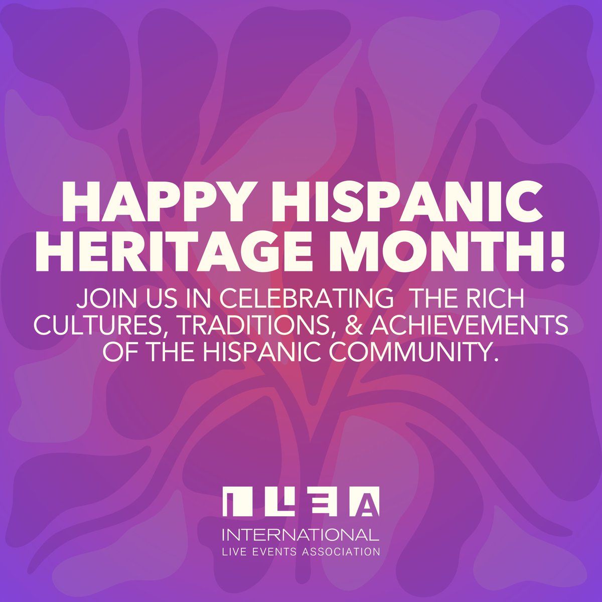 It's Hispanic Heritage Month! Join us in honoring the vibrant cultures, traditions, and contributions of the Hispanic community. From inspiring leadership to innovative creativity, Hispanic heritage enriches our industry and beyond.

#WeAreILEA