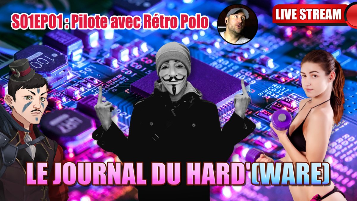 tuyatrojouey's tweet photo. Ce soir, c'est le pilote du Journal du Hard'(ware). On vous proposera tous les mois (un lundi soir) un petit tour d'horizon des actualités Matos, Techno, Innovation, Mobile, VR. feat' @RetroPoloTV
Rappel : https://t.co/KJ7X202uAs
#Hardware #Tech #Matos #RetroPolo #Live #LIAVG https://t.co/DByJzTXgBs