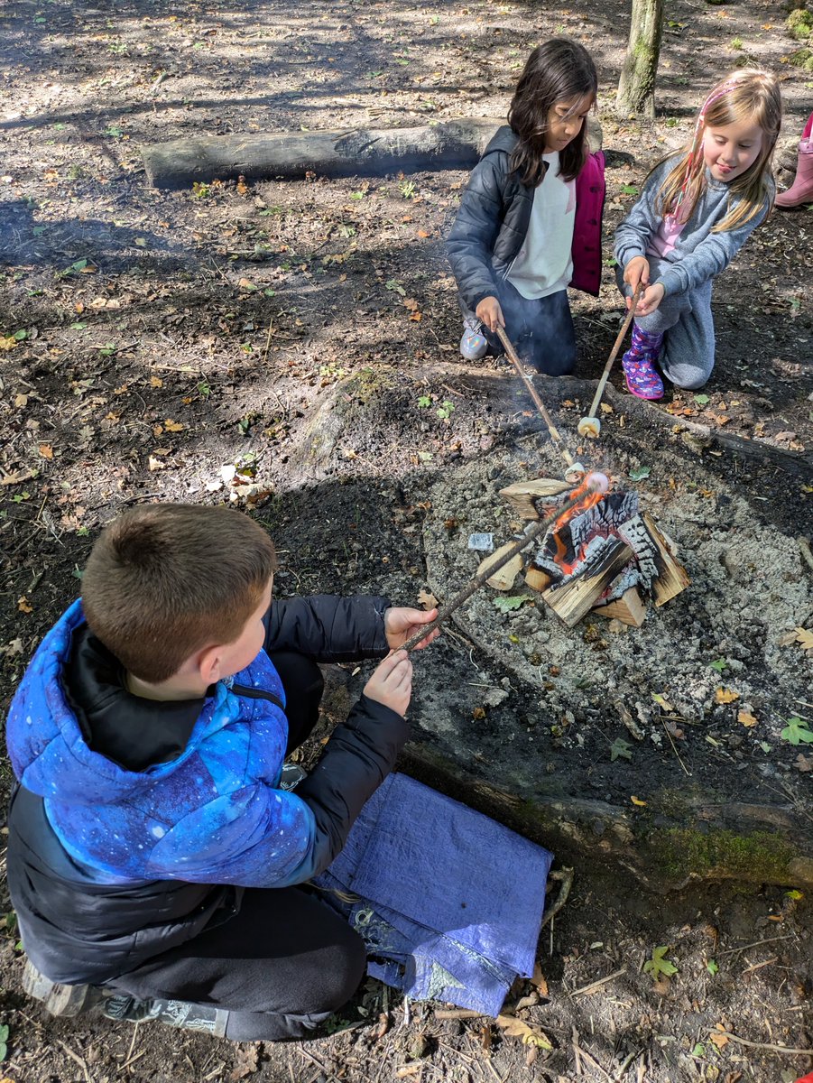 BaileysPrimary's tweet photo. Day 1 in the forest for Class Canada was brilliant! Lots of laughs, teamwork, games.....and smores! 😋🇨🇦☀️ https://t.co/cwYsnCyDaG