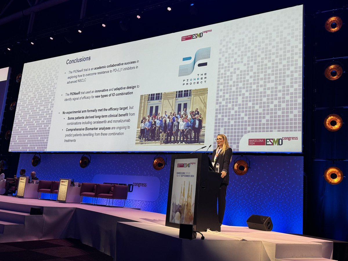 Fabrice Barlesi (@barlesi) on Twitter photo Part of the future <a href="/myESMO/">ESMO - Eur. Oncology</a> #ESMO24 #ThePIONeeRproject has shown activity with various régiment in IO resistant NSCLC. Biomarkers analyses to come
<a href="/PascaleTomasini/">Pascale Tomasini</a>
A public/private effort to provide patients with new treatments and better outcomes Part of the future <a href="/myESMO/">ESMO - Eur. Oncology</a> #ESMO24 #ThePIONeeRproject has shown activity with various régiment in IO resistant NSCLC. Biomarkers analyses to come
<a href="/PascaleTomasini/">Pascale Tomasini</a>
A public/private effort to provide patients with new treatments and better outcomes