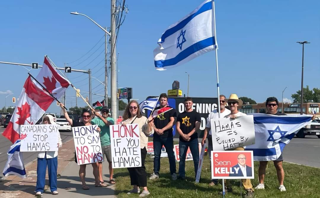 We are standing up for Israel in Belleville Ontario