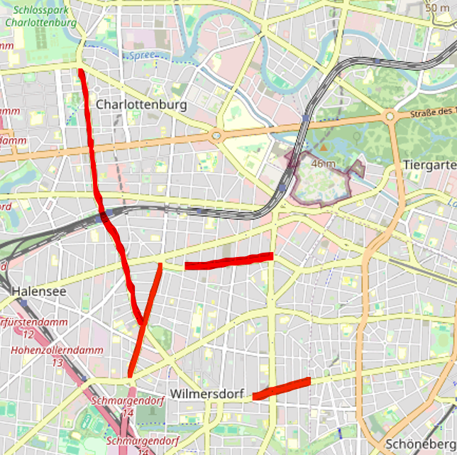 HagerAxel's tweet photo. Das sind die Straßen ohne Radverkehrsanlagen, auf denen der Senat Berlin keinen Platz für Radwege findet und der Bezirk ChaWi andere Prioritäten verfolgt:
- Berliner Str. 
- Brandenburgische Str.
- Lewishamstr.
- Kaiser-Friedrich-Str.
- Lietzenburger Str.
hier kurz vorgestellt🧵 https://t.co/P3UYKBZEfH
