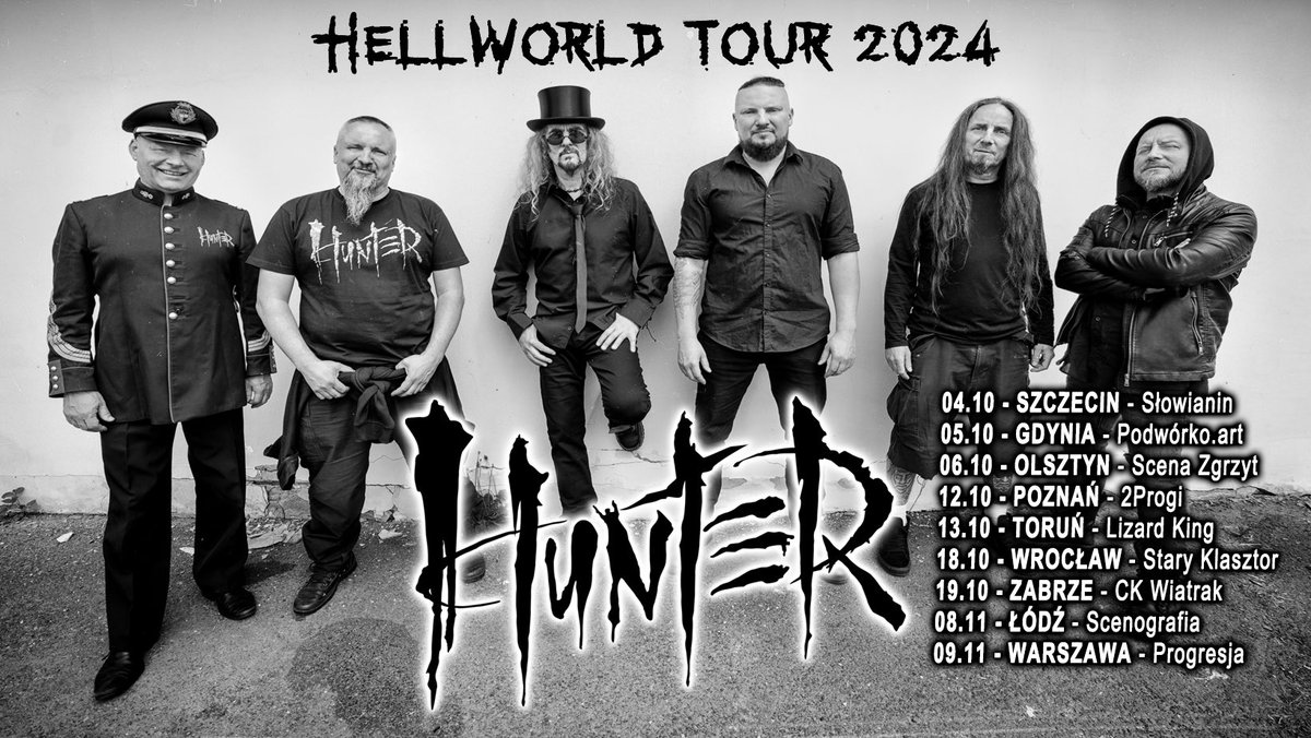 Już za chwilę ruszamy w trasę HellWorld Tour 2024!!! 🔥🔥😈🔥🔥 I będą to nasze ostatnie koncerty w tym roku. Mamy nadzieję, że będziecie tam razem z nami 💥💥😻💥💥
Szczegóły znajdziecie tutaj 👉 huntersoulmetal.pl/koncerty