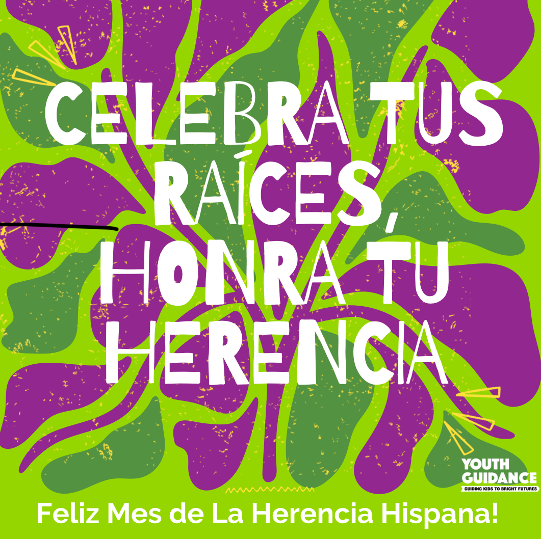 🌟 Happy Hispanic Heritage Month from Youth Guidance! 🌟

This month, we’re thrilled to celebrate the rich cultures, vibrant traditions, and groundbreaking contributions of the Hispanic community. 

#HispanicHeritageMonth