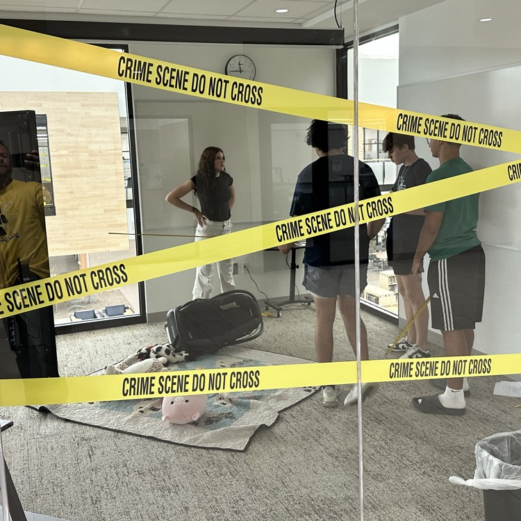 WalnutGroveHS's tweet photo. Crime scene investigations in Mrs. Krafts forensics class today! Exciting and Interesting opportunity for our Wildcats! #Teachingup At The Grove! @prosperisd @tothdustin https://t.co/qZ8JoRRce5