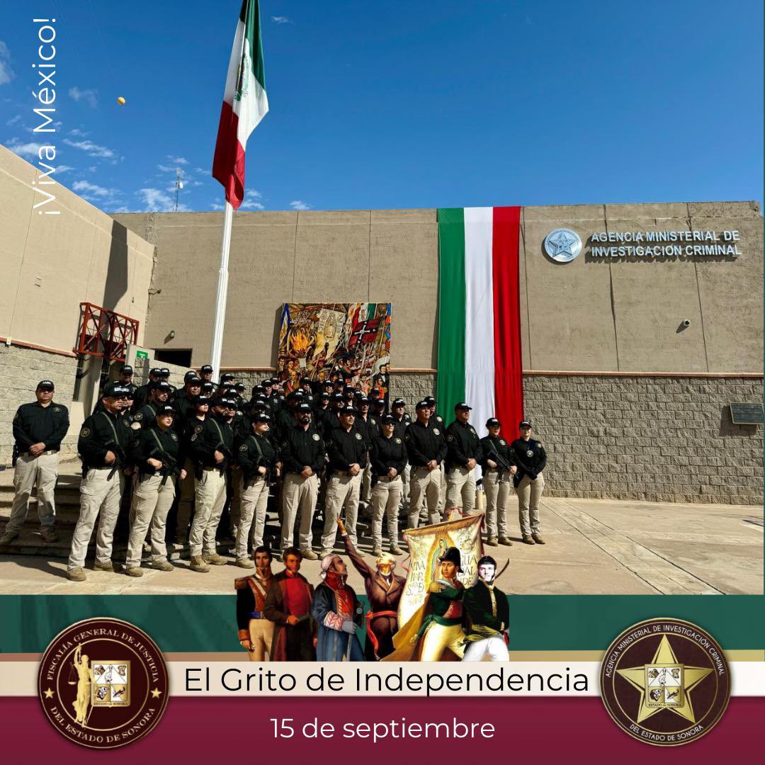 El día de ayer, 15 de septiembre, en la Agencia Ministerial de Investigación Criminal, se llevó a cabo la ceremonia de conmemoración del inicio de la lucha por la independencia de México y se realizó una ofrenda floral a los primeros héroes libertadores de la nación.