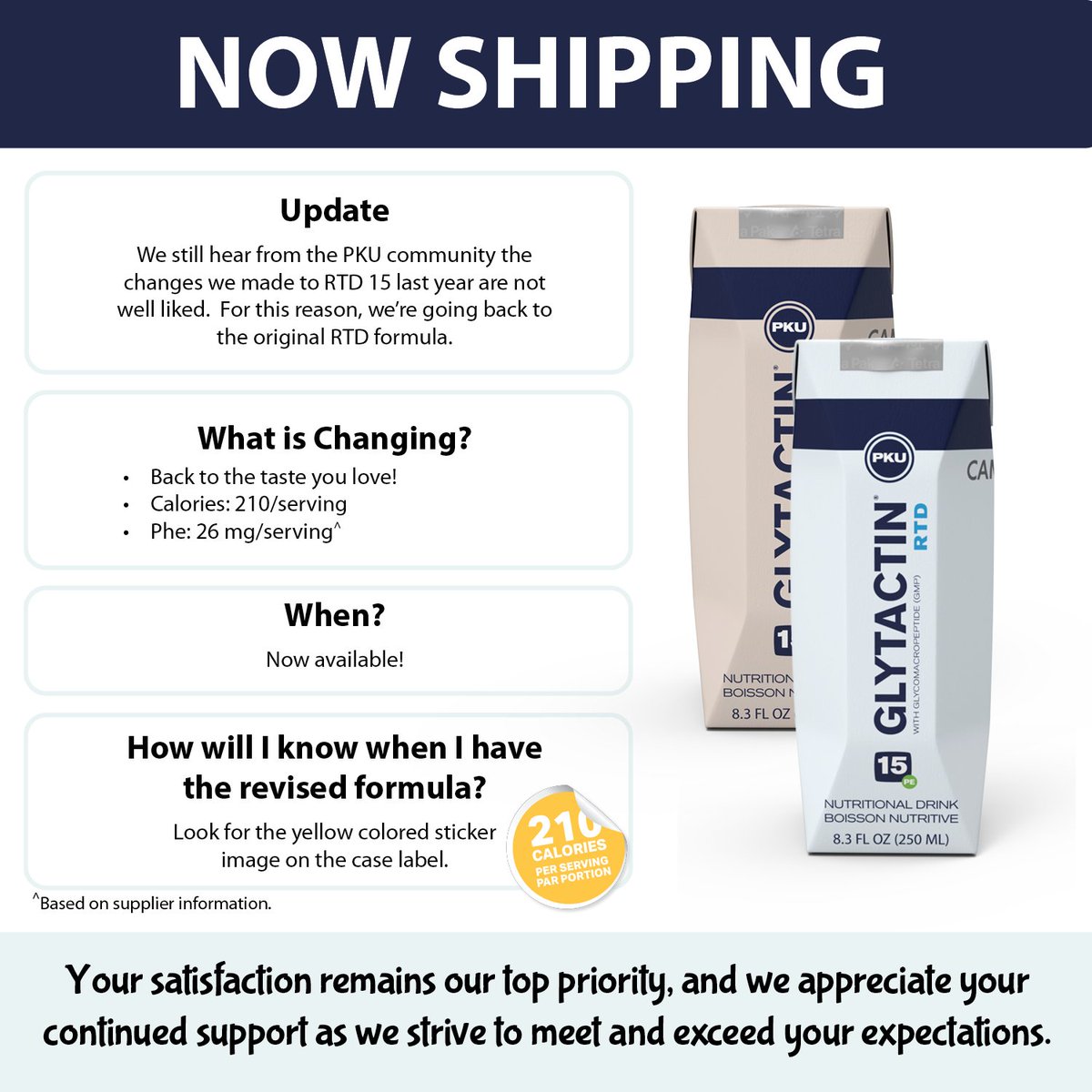 Ajinomoto Cambrooke Metabolic Nutrition (@aji_cambrooke) on Twitter photo Back in stock and now shipping! Based on your feedback, we have brought back our original Glytactin RTD 15 Chocolate and Original formulas! Look for the yellow sticker on your case box. To order, email us at sales@cambrooke.com. Back in stock and now shipping! Based on your feedback, we have brought back our original Glytactin RTD 15 Chocolate and Original formulas! Look for the yellow sticker on your case box. To order, email us at sales@cambrooke.com.
