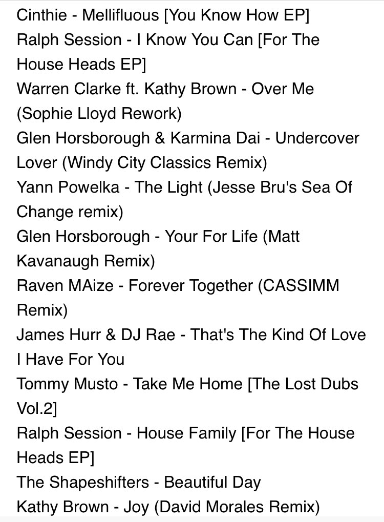 NickThe909King's tweet image. NEW MIX: Dancefloor Dynamite, parts 1 to 4

With tracks &amp;amp; remixes from Cinthie, Ralph Session, Sophie Lloyd, Kathy Brown, Glen Horsborough, Tommy Musto, CASSIMM, Sebb Jr, Musclecars &amp;amp; Louie Vega, Jimpster, Session Victim, Micky More &amp;amp; Andy Tee....&amp;amp; more!

mixcloud.com/nickyking/danc…