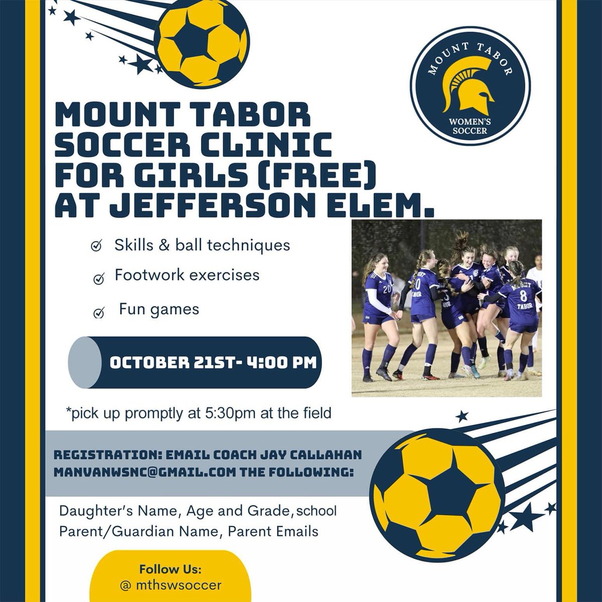 Lots of fun opportunities for the future Spartans in your life. Soccer, Dance &amp; Cheer!