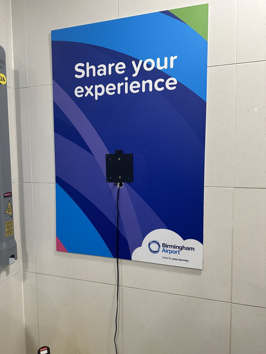 Can’t think why Birmingham airport have unplugged their feedback monitors. 
A shambolic security system, massive lack of any customer service plus the worst toilets I have ever experienced are most likely the reason! 
#birminghamairport #shambles