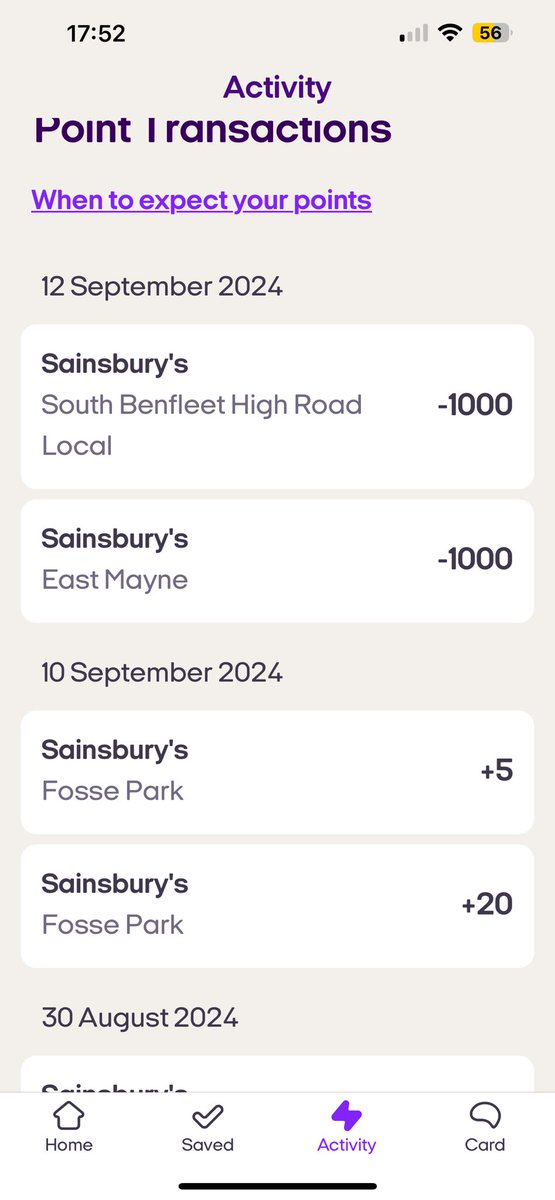 DaisyHepp's tweet photo. @sainsburys @nectar just signed into my nectar app to find I’ve treated myself using my nectar points in 2 stores in the same day that I’ve never visited?? How?? https://t.co/WHi4JkHAGH