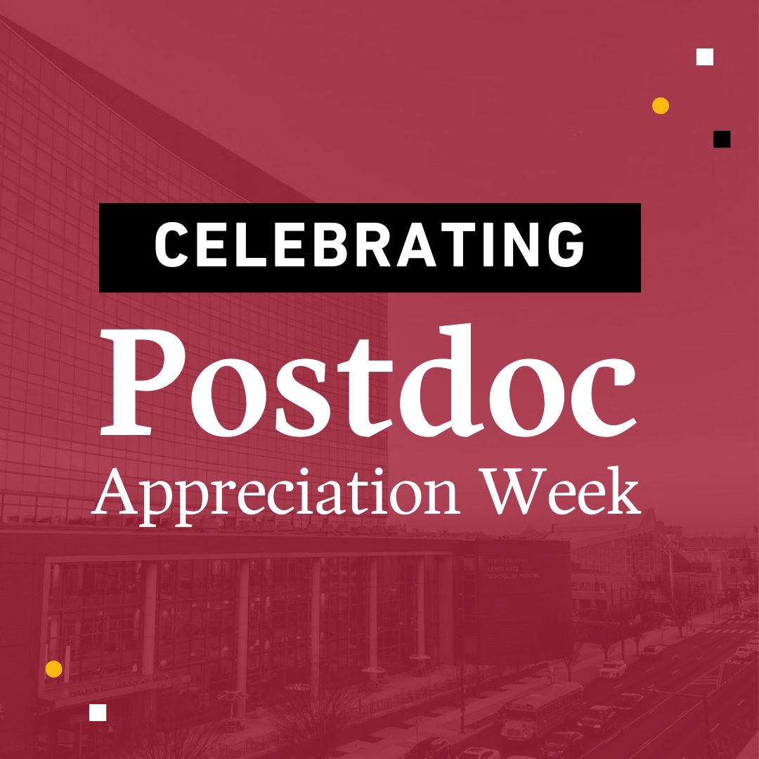 Lewis Katz School of Medicine (@katztemplemed) on Twitter photo This #NationalPostdocAppreciationWeek, we recognize the significant contributions that our postdocs make to the innovative research happening at #TempleMed. Join us in celebrating by replying with a shout out to a #TempleMed postdoc! #NPAW2024 #PostdocAppreciation This #NationalPostdocAppreciationWeek, we recognize the significant contributions that our postdocs make to the innovative research happening at #TempleMed. Join us in celebrating by replying with a shout out to a #TempleMed postdoc! #NPAW2024 #PostdocAppreciation