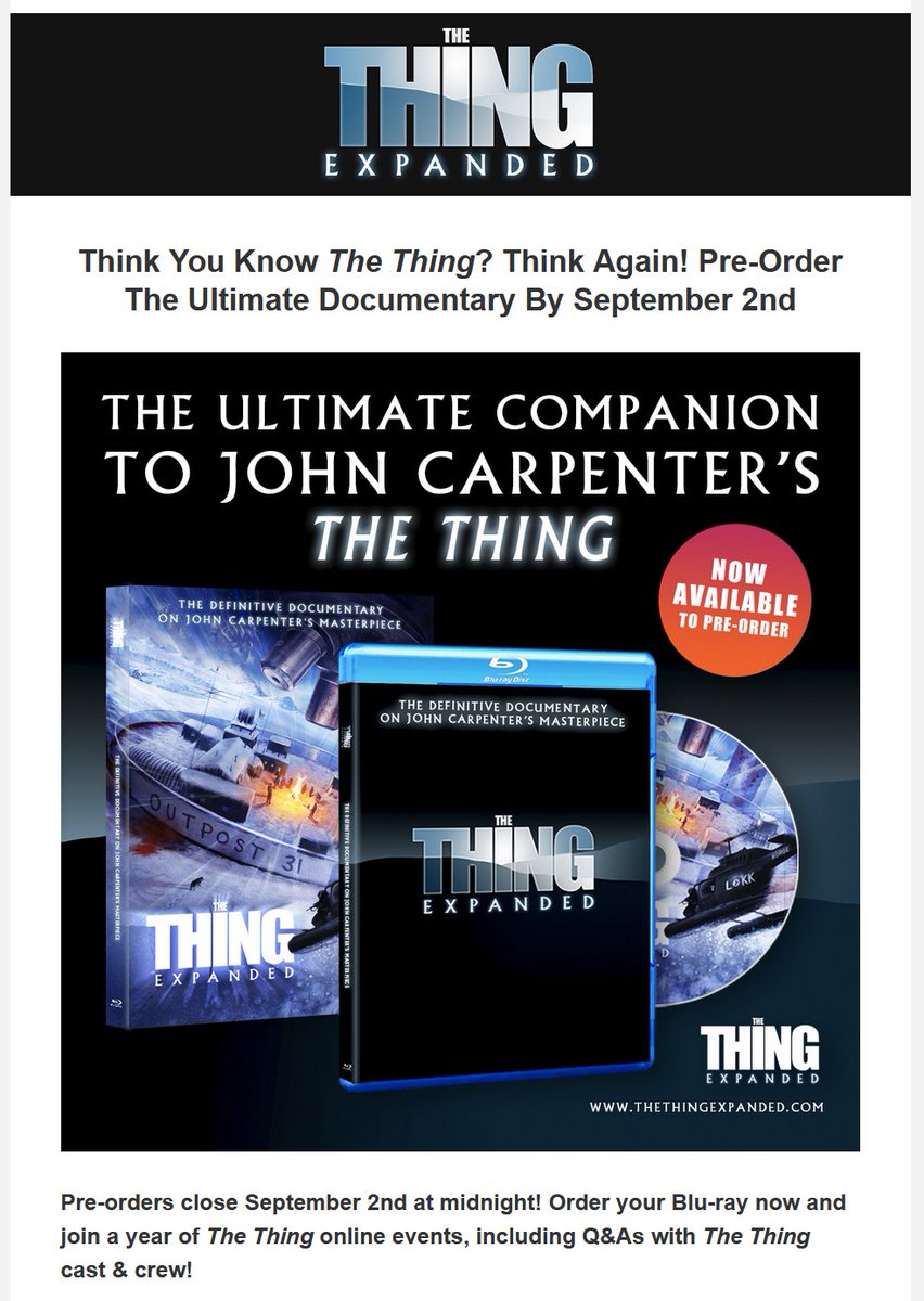 droidmale's tweet image. Here is my next preorder: #TheThingExpanded by #CreatorVC. This will be awesome! See you in the credits!