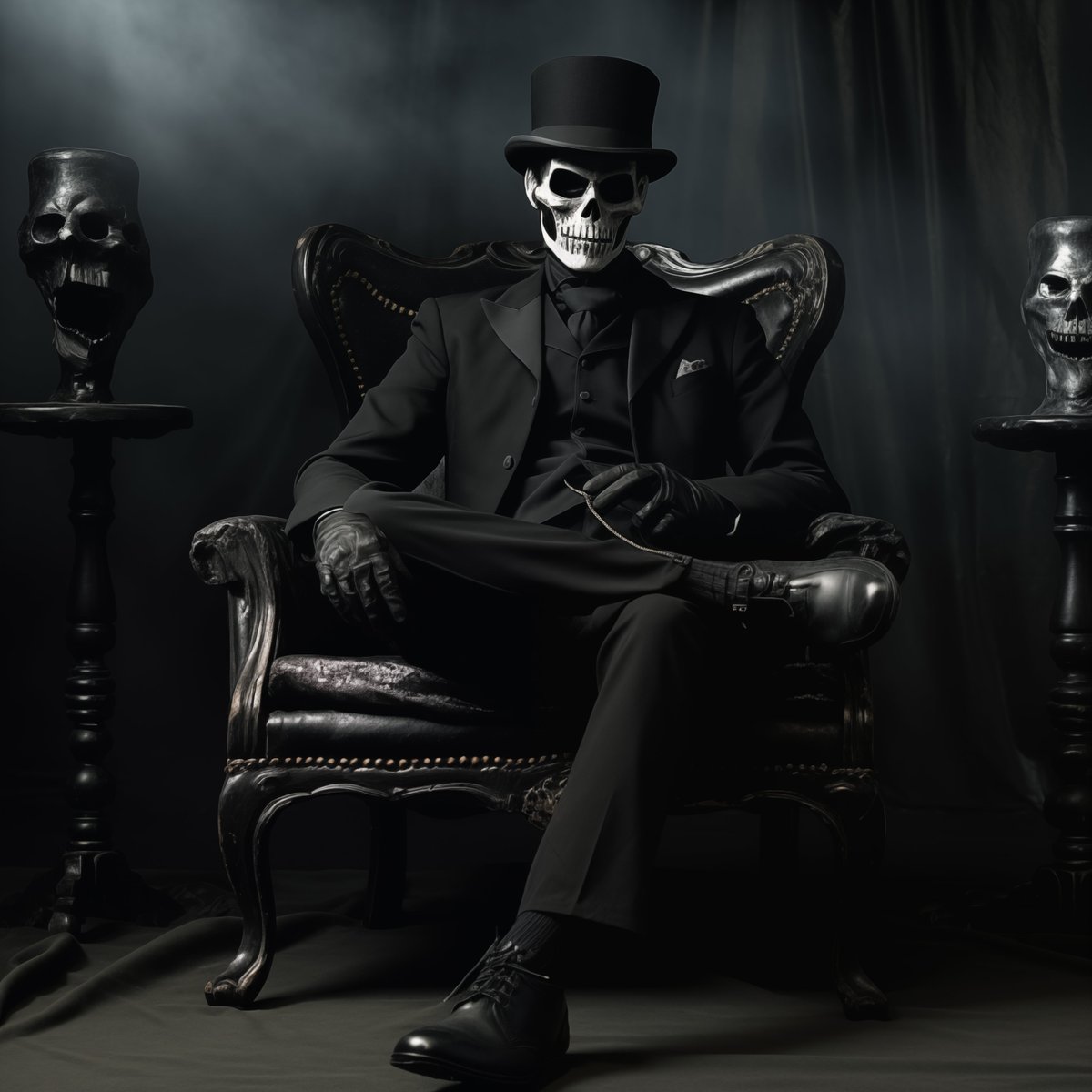 Meet Reaper. He's the boss of the Fiends, one of the many gangs that #Windwalker has to contend with in Empire City, circa 2120.  The fiends operate out of a 200-year-old cathedral that they renamed "The Crypt," and they drive hearses adorned with the bones of their enemies.