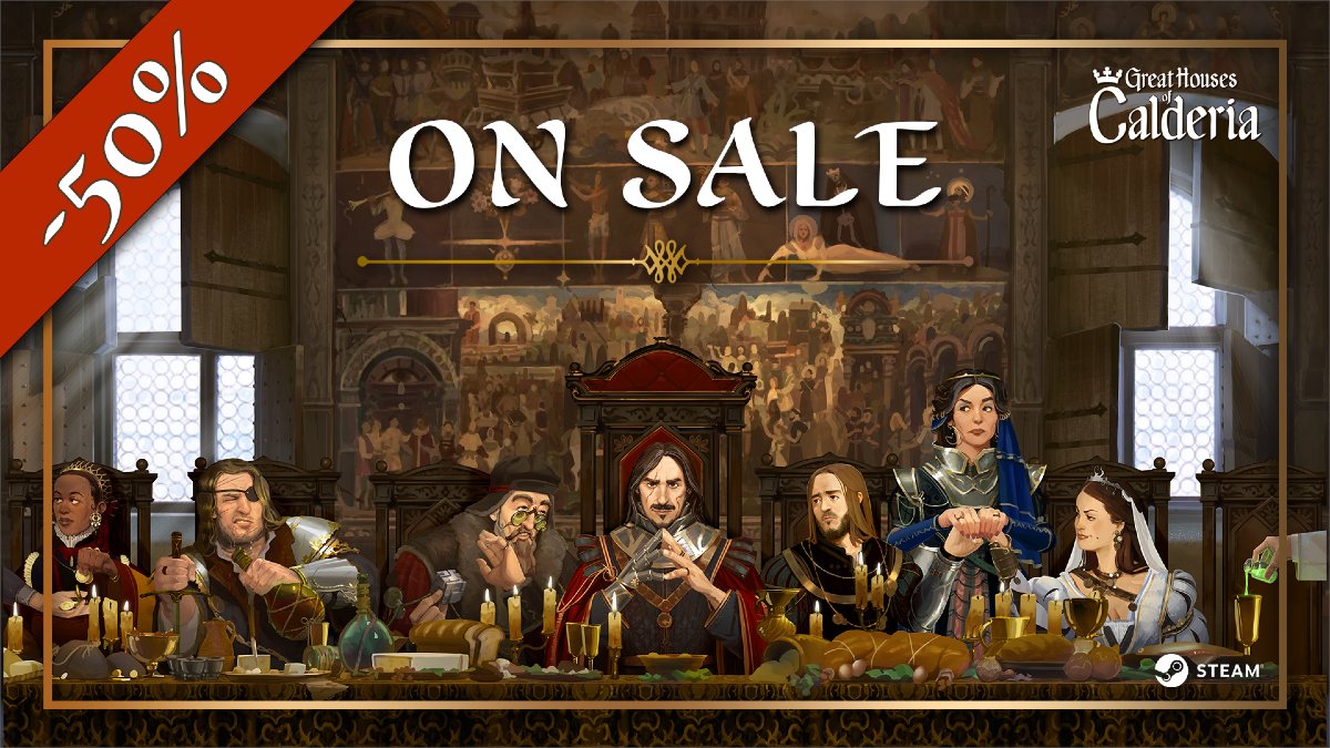 Great Houses of Calderia is 50% off on Steam!

🏰 Manage your resources and fiefdom
⚖️ Grow your economy and trade
📜 Make strategic and diplomatic choices

store.steampowered.com/app/1812910/Gr…