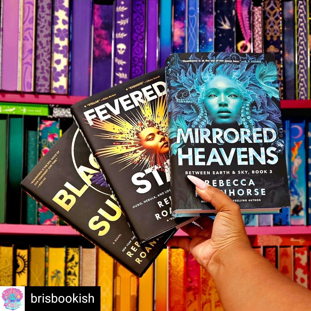 Bri, we also loved every single page of the Between Earth and Sky Trilogy by Rebecca Roanhorse!!!!

sistahscifi.com/products/mirro…

Credit to @brisbookish ✌🏽💗🖖🏽 

I have been obsessed with the #BetweenEarthAndSky series by @rebeccaroanhorse.  

@sagapressbooks @simonbooks