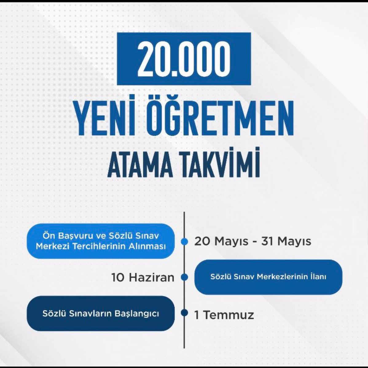 Artık takvimin gerisi gelmeli. Adil ve sıralamaya dokunulmadan!!! <a href="/RTErdogan/">Recep Tayyip Erdoğan</a>
<a href="/_cevdetyilmaz/">Cevdet Yılmaz</a>
<a href="/eczozgurozel/">Özgür Özel</a>
<a href="/avabdullahguler/">Abdullah Güler</a>
<a href="/Suat_Ozcagdas/">Suat Özçağdaş</a>
<a href="/omerrcelik/">Ömer Çelik</a>
<a href="/ersoyakif1/">Mehmet Akif ERSOY</a>
<a href="/fatihaltayli/">Fatih Altayli 🔴🇹🇷</a>
<a href="/fatihportakal/">fatih portakal</a>
<a href="/ismailsaymaz/">İsmail Saymaz</a>
<a href="/ProfDemirtas/">Özgür Demirtaş</a>
<a href="/zorlu77/">Prof.Dr.Kürşad ZORLU</a>
#HabertürkOkullarÖğretmensiz
