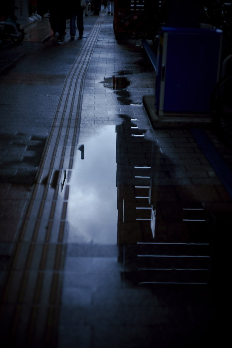 kakitsune_co's tweet image. #PuddleReflection #TexturedPath #OvercastMood