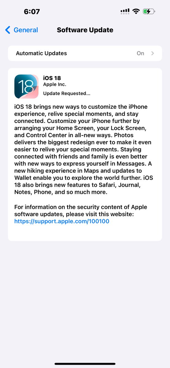 _iamdavidryan's tweet image. Here now  #iOS18