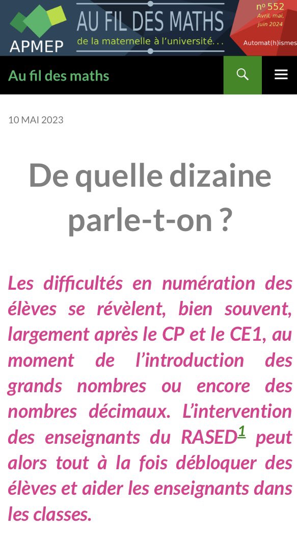 #TeamPE : un nouvel article en accès libre pour vous ! Bonne lecture 🤗

afdm.apmep.fr/rubriques/elev…
