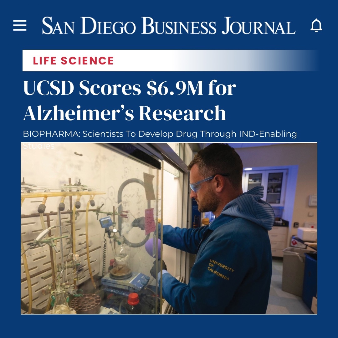 UC San Diego and the University of Pennsylvania have received a $6.9 million grant from the NIH's National Institute on Aging to advance an Alzheimer's disease drug, CNDR-51997, effectively restoring brain health in mice models. The long-term goal is to prepare the drug for hu...