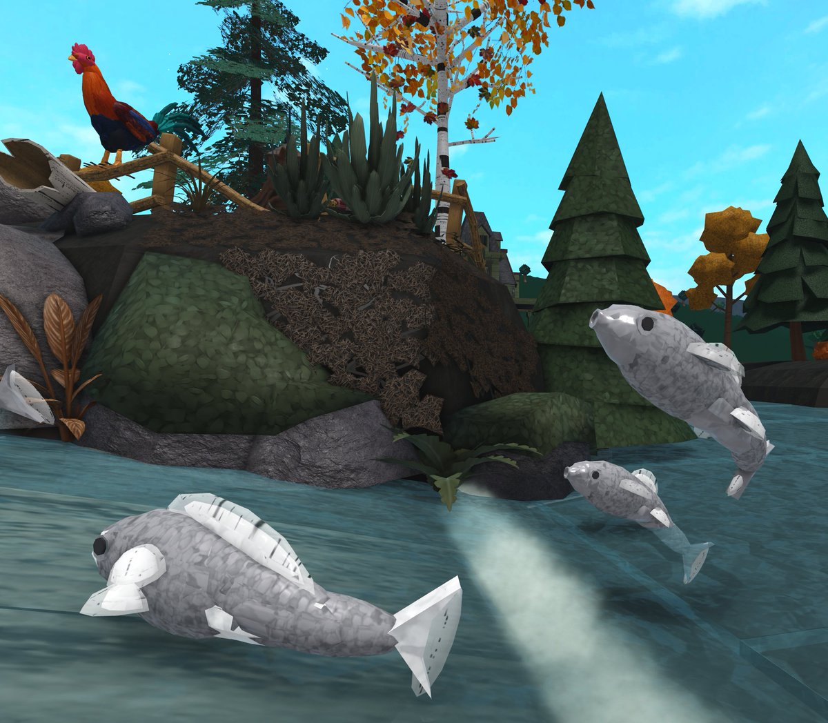 Hello!
I wish for the fishing job-fish as an item when building. Making own fish cost!
Resizable, for ponds or a tank. Mouse and bird too
Maybe also cage and fish tanks? 
Animated as a Bloxbux alternative verson?
So fun if they could swim around!
<a href="/heybloxburg/">Welcome to Bloxburg</a> <a href="/FroggyHopz_RBLX/">FroggyHopz</a>