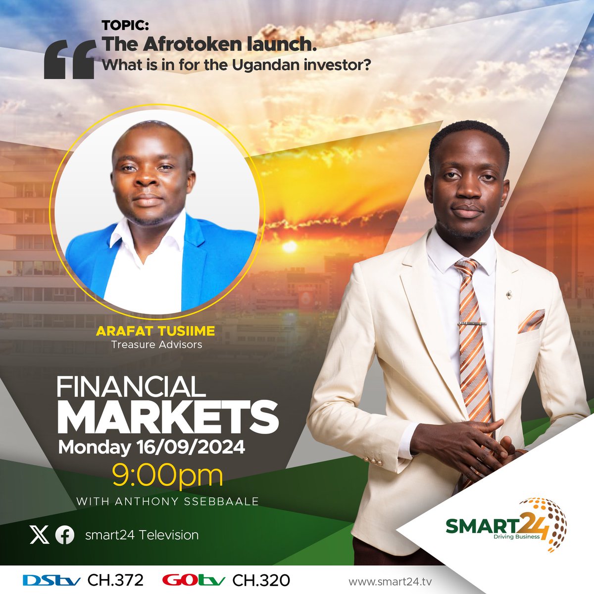 Anthony Ssebbaale (@anthonyssebbale) on Twitter photo Tonight we breakdown the launch of afrotoken and the opportunitiesit presents to ugandan investors.. don't miss <a href="/Smart24TVnow/">Smart24 Television</a> <a href="/ArafatTaa/">arafat tusiime</a> !
<a href="/AfroTokenSUN/">Afro Token</a> <a href="/nathan_igeme/">Nathan Igeme_official</a> <a href="/Otizik1/">OTIZIK</a> Tonight we breakdown the launch of afrotoken and the opportunitiesit presents to ugandan investors.. don't miss <a href="/Smart24TVnow/">Smart24 Television</a> <a href="/ArafatTaa/">arafat tusiime</a> !
<a href="/AfroTokenSUN/">Afro Token</a> <a href="/nathan_igeme/">Nathan Igeme_official</a> <a href="/Otizik1/">OTIZIK</a>