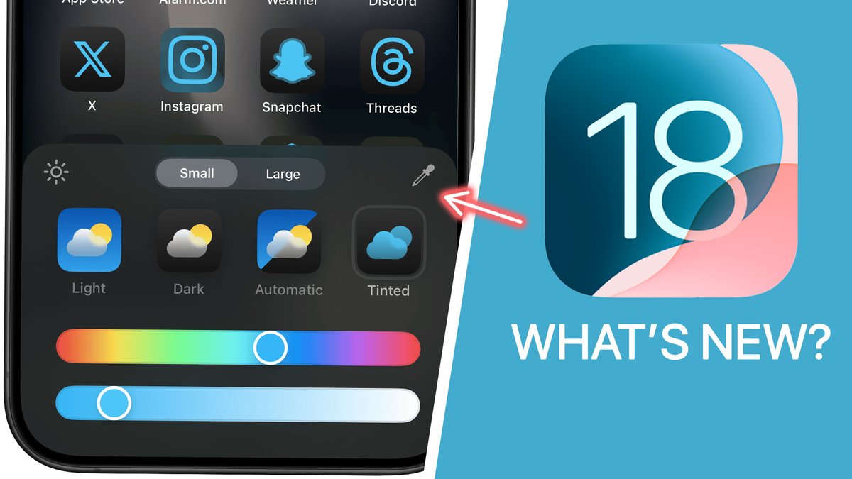 BrandonButch's tweet photo. iOS 18 is the most significant update in years, with more than 500 new features & changes! 🤯

So I created a movie-length video to show you every single new change coming to your iPhone. Enjoy! 🍿

Watch here: https://t.co/itQdn5NjFI