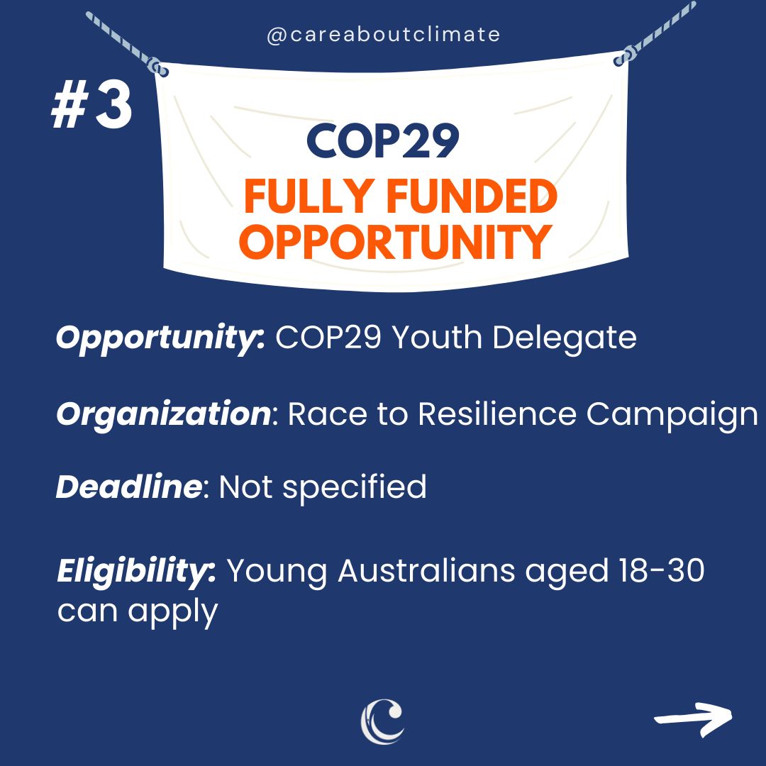 careboutclimate's tweet photo. 📣 COP29 Opportunities for Young People 📣

Recognizing the vital role of #youth inclusion, we're bringing you another #COP Opportunities Round-Up.

👇🔗 Find the link here: https://t.co/cTtlR27Lld https://t.co/sWKytuioKa