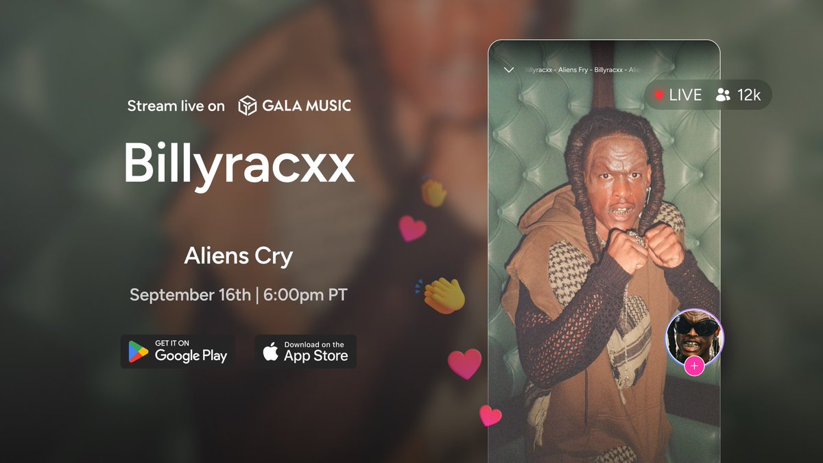 CULT LEADER (@billyracxx) on Twitter photo ALIENS CRY” freestyle series live on <a href="/GoGalaMusic/">Gala Music</a> @ 6PM PST✅ #NewMusic #billyracxx #galamusic ALIENS CRY” freestyle series live on <a href="/GoGalaMusic/">Gala Music</a> @ 6PM PST✅ #NewMusic #billyracxx #galamusic