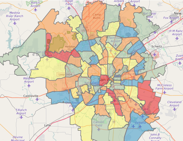 zipdatamaps's tweet photo. Interactive San Antonio Texas ZIP Code Map at https://t.co/h1HELVQ7N8 #SanAntonio #Texas #ZIPCodes https://t.co/a91aHXoylt