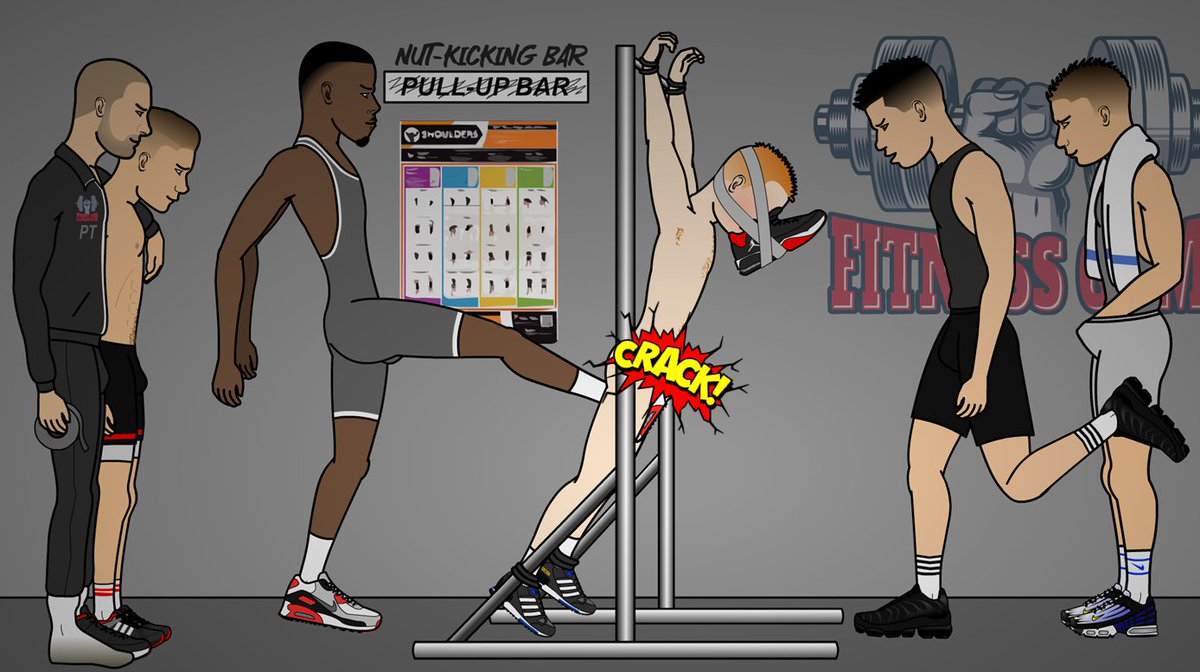 I wonder how @nutcrunchedDan's nuts are today after he got them DOUBLE kicked in the gym! 😂
I fucking loved watching that😈
And I know for a fact that Dean's trainers absolutely reek, so I hope he enjoyed that too! 🤣
See the video on nutcrunchers.com/nc/