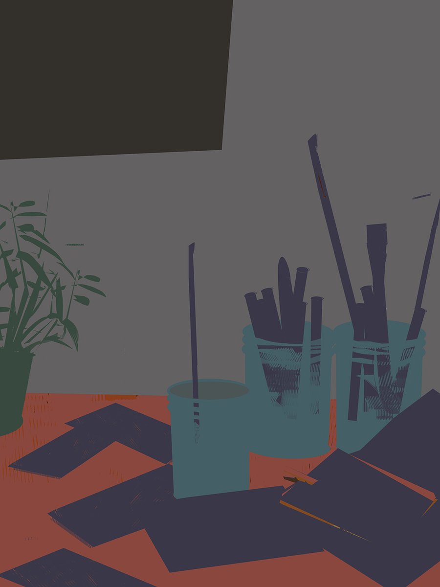 DongluYu's tweet image. Sketch.                               Final.