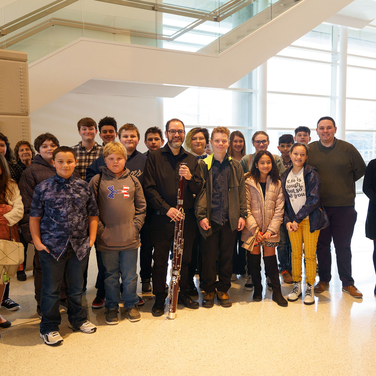 LSWO's tweet photo. Our cycle of #MusicChangingLives starts with elementary school students until adulthood. #LSWO collaborates with DFW schools to provide life-changing musical opportunities to musicians of all ages. Giving for #NorthTexasGivingDay2024 is now! Visit https://t.co/sOW1ZzsyC5 https://t.co/aTq9Yct2wV