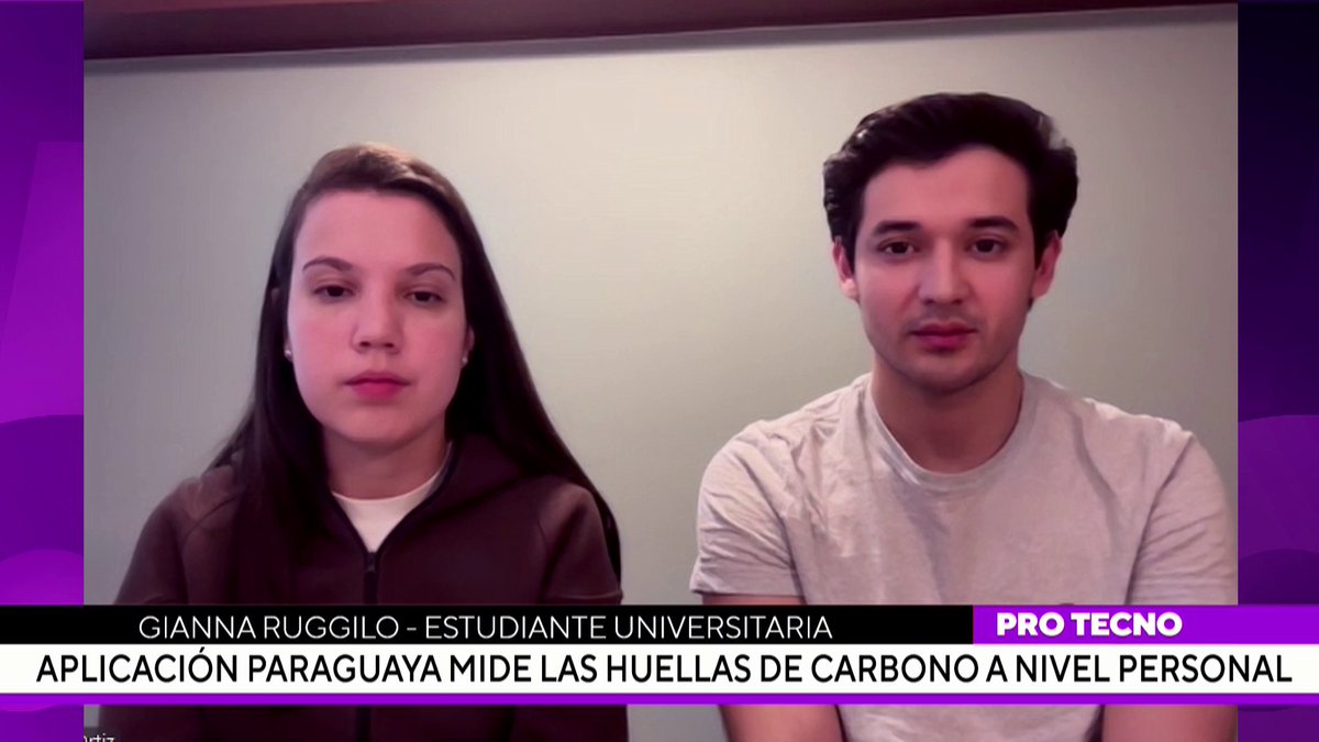 canalpropy's tweet photo. 📌 #AHORA en #PROTecno | Aplicación paraguaya mide las huellas de carbono a nivel personal

📲 Los jóvenes paraguayos están realizando actualmente un programa de formación donde presentarán la aplicación a empresas tecnológicas buscando financiamiento. https://t.co/601w2FeiuJ