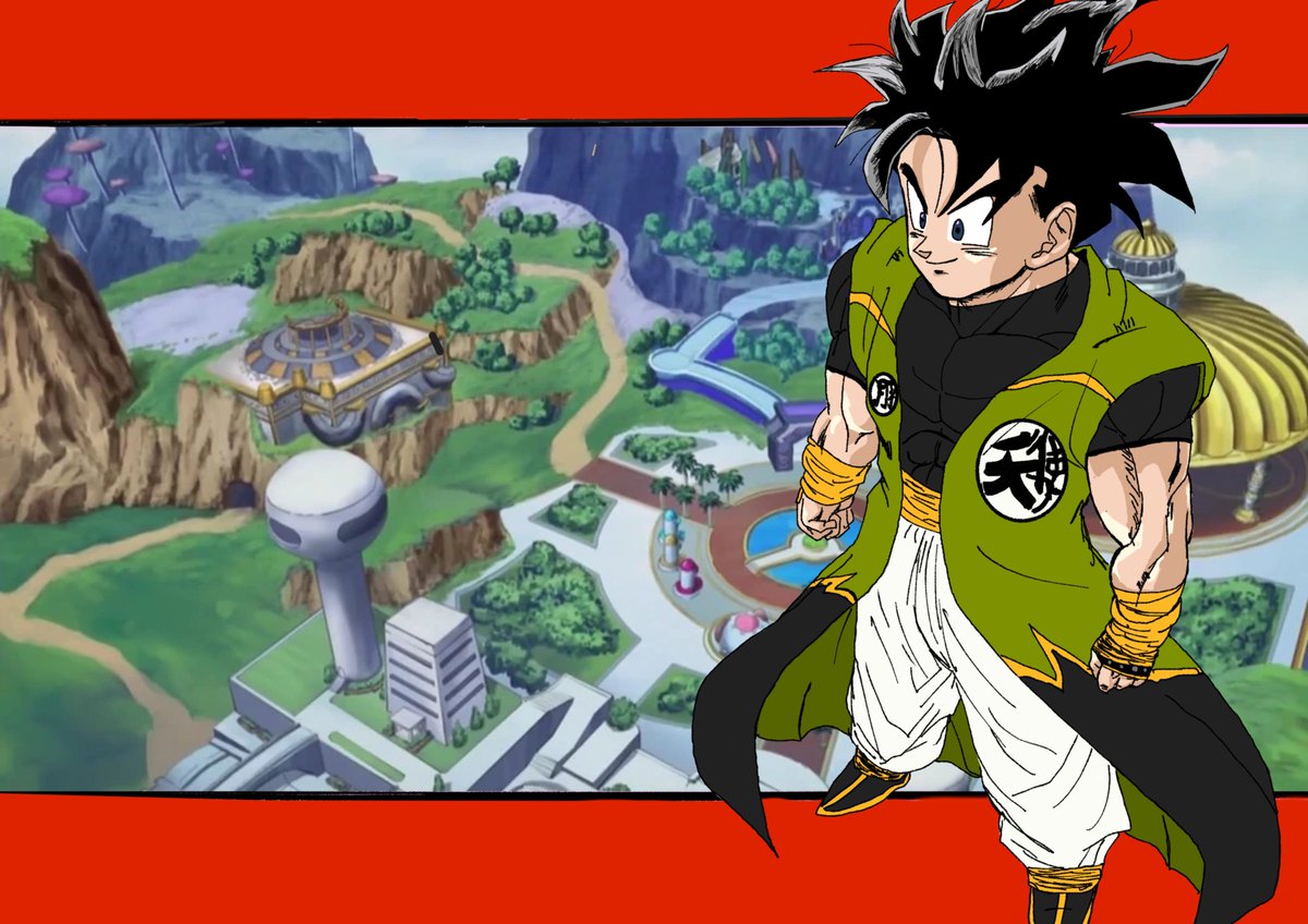 AnimeGenius9's tweet image. This is meant to be a Xenoverse fanart poster, but for some reason I&apos;m getting old school #Budokai vibes? #wipart #krita