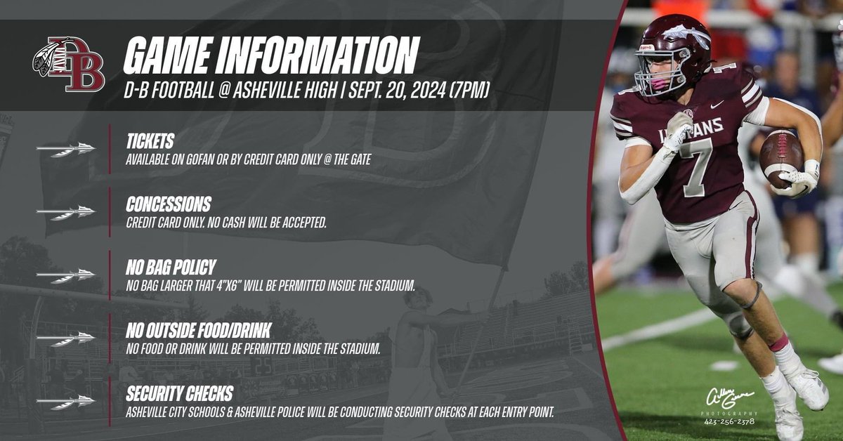 TRIBE FANS - 
Please be aware of some important game information for THIS WEEK’s game in ASHEVILLE (Sept. 20) and please plan accordingly.

Gofan Tickets can be purchased ahead of time here:  buff.ly/4en2tyc

Remember Asheville does NOT accept cash at all. See you there!
