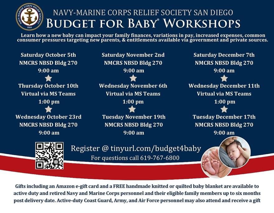 Learn how a new baby can impact your family finances, variations in pay, increased expenses, common consumer pressures targeting new parents, and entitlements available via government and private sources. Register at tinyurl.com/budget4baby. #BudgetforBaby