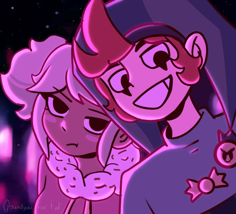 sundwu's tweet photo. Esto es de un trend, así que la base no es mia. || #mandy #chester #mandyxchester #fanart #manchester #brawlstars https://t.co/Q8mkRaXk8B