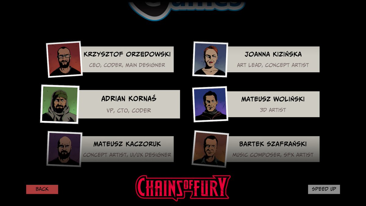 A tu najważniejsza premiera, po latach walki wreszcie wypuszczamy Chains of Fury.

Krew, pot i łzy dobrze opisuje naszą drogę, ale walczymy nadal!

store.steampowered.com/app/1121320/Ch…