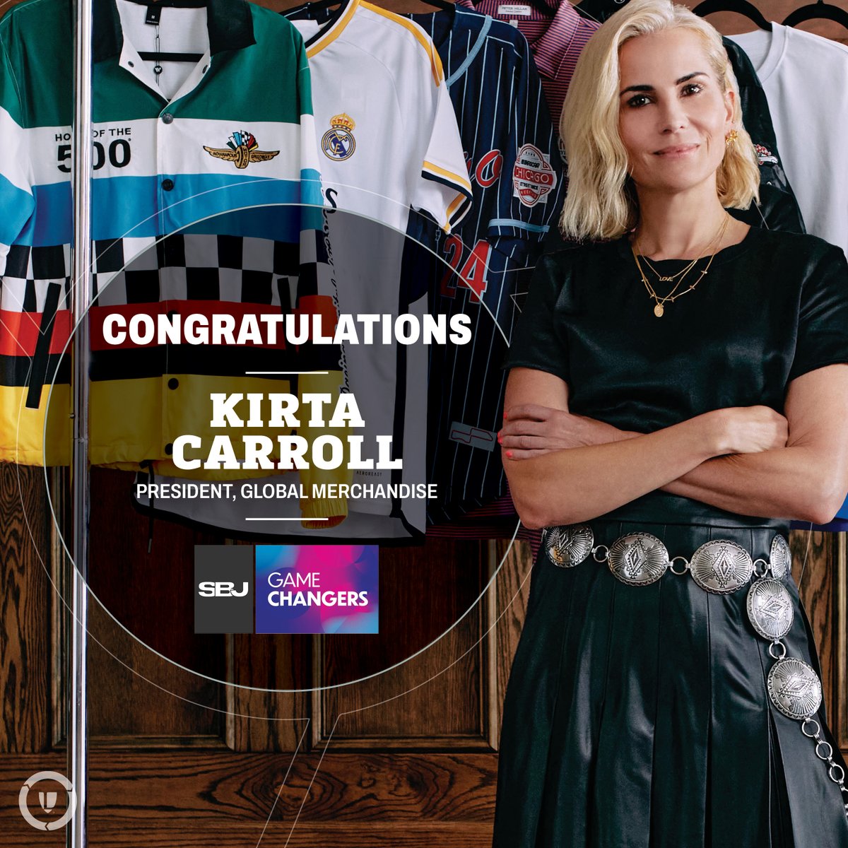 Congratulations to our very own Kirta Carroll, President, Legends Global Merchandise who was named a <a href="/SBJ/">Sports Business Journal</a>  2024 Game Changer! 🎉🥳🎉 #SBJGC 

Check out the feature on Kirta 👇
sportsbusinessjournal.com/Articles/2024/…