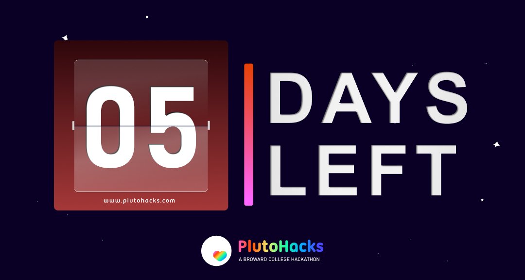 In less than a week we start hacking. Join us this coming Friday for a great weekend of creating, learning, playing games, and winning prizes. Sleep optional 😎
Visit: plutohacks.com

#hackathon #PlutoHacksBC #RiseCodeOvercome #BCProud #innovation