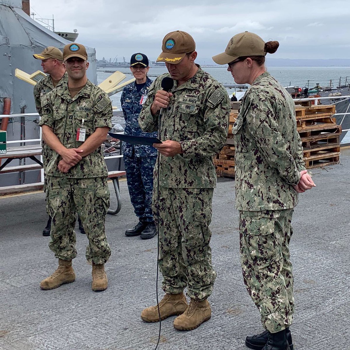 It was an honor to recognize the crew of the USS HIGGINS (DDG76) today for their excellence in medical readiness. HIGGINS has had the highest medical readiness of any Destroyer in San Diego for all of 2019. Hooyah! ⚓️