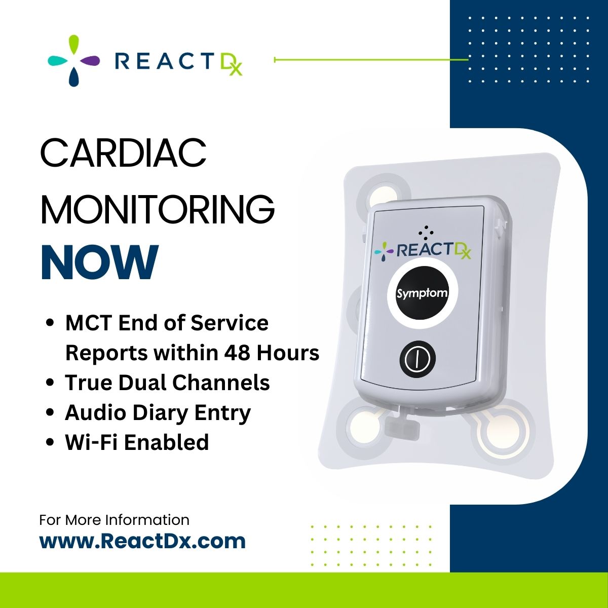 At ReactDx, we deliver MCT reports in less than 48 hours, with urgent notifications sent within one hour, so patients can receive the care they need without unnecessary delays. bit.ly/3MOxaRe
