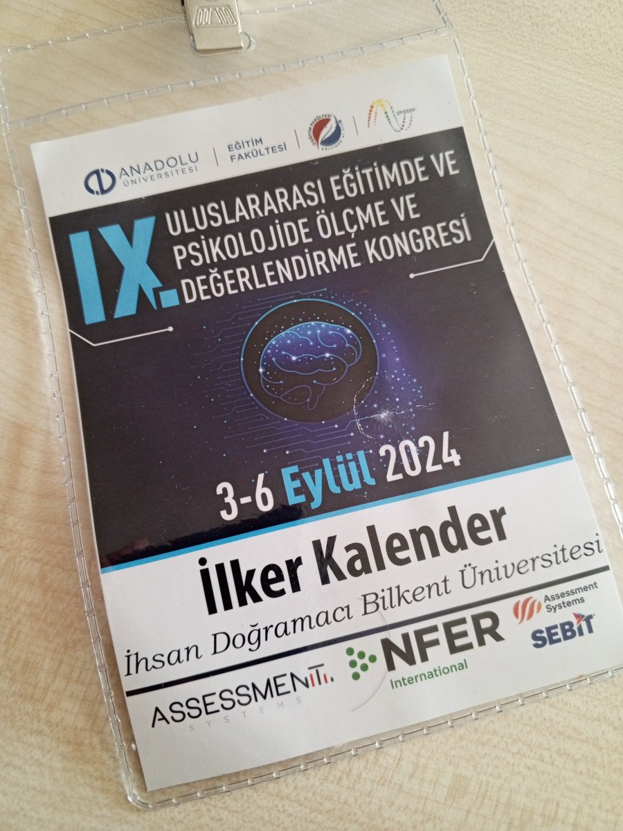 9. Uluslararası Eğitimde ve Psikolojide Ölçme ve Değerlendirme Kongresinde “Değerlendirici Etkisinin Bilgisayar Ortamında Bireyselleştirilmiş Testler ile Yapılan Kestirimlere Etkisi” başlıklı bildiriyi sundum. Harika bildiriler, çalıştaylar, paneller için EPODDER'e teşekkürler.