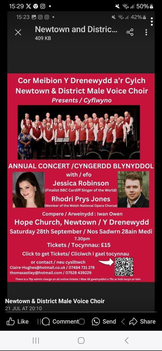 Newtown Male Voice (@newtownmvc) on Twitter photo Eeeek, our annual concert is only 12 days away. Still plenty of time get your tickets - details are on the poster. <a href="/jess_robz/">Jessica Robinson</a> <a href="/rhodrijtenor/">Rhodri Prys Jones</a> <a href="/CountyTimes/">Powys County Times</a> <a href="/ShropshireStar/">Shropshire Star</a> <a href="/USPowysHS/">High Sheriff of Powys | Uchel Siryf Powys</a> <a href="/allaboutnewtown/">All About Newtown</a> <a href="/my_newtown/">mynewtown</a> <a href="/mywelshpool/">MyWelshpool</a> <a href="/WAMC2022/">Welsh Association of Male Choirs (WAMC)</a> <a href="/NewtownWI/">Newtown WI</a> <a href="/CSPowys/">Cyngor Sir Powys</a> <a href="/Hafren_Newtown/">The Hafren Theatre</a> Eeeek, our annual concert is only 12 days away. Still plenty of time get your tickets - details are on the poster. <a href="/jess_robz/">Jessica Robinson</a> <a href="/rhodrijtenor/">Rhodri Prys Jones</a> <a href="/CountyTimes/">Powys County Times</a> <a href="/ShropshireStar/">Shropshire Star</a> <a href="/USPowysHS/">High Sheriff of Powys | Uchel Siryf Powys</a> <a href="/allaboutnewtown/">All About Newtown</a> <a href="/my_newtown/">mynewtown</a> <a href="/mywelshpool/">MyWelshpool</a> <a href="/WAMC2022/">Welsh Association of Male Choirs (WAMC)</a> <a href="/NewtownWI/">Newtown WI</a> <a href="/CSPowys/">Cyngor Sir Powys</a> <a href="/Hafren_Newtown/">The Hafren Theatre</a>