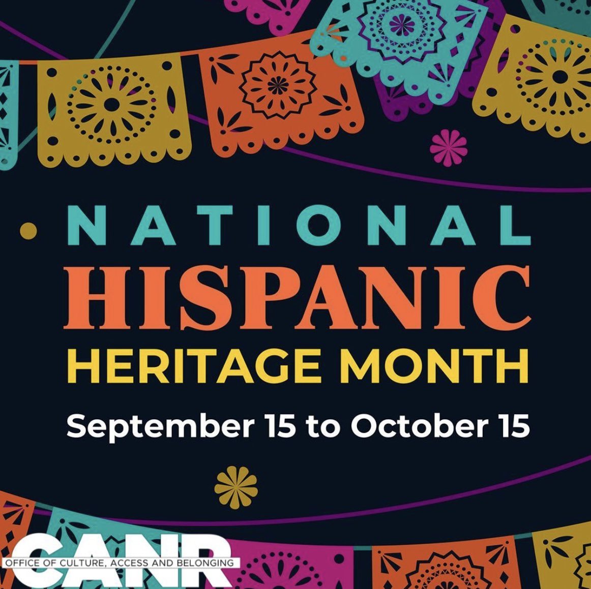 The CANR Office of Culture, Access and Belonging celebrates National Hispanic Heritage Month by celebrating Hispanic culture, history and achievements within the United States. #ocab #canr #msu #inclusion #diversity #belonging #hispanicheritagemonth 
<a href="/CANRatMSU/">MSU CANR</a>